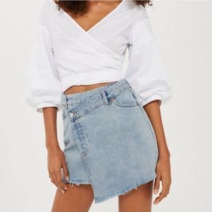 TopShop Asymmetrical Denim Skirt